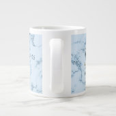 お母さんメリークリスマスブルーキャンドル専門マグカップ ジャンボコーヒーマグカップ (裏面)