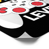 お母さんレベルでゲームをするお母さんへの面白い母の日ギフト ポスター (角)