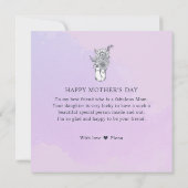 お母さんワイルドフラワーズメイソン瓶を選ぶわ シーズンカード (裏面)