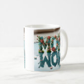 お母さんワオ華やかフラワー コーヒーマグカップ (正面右)