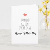 お母さん与えの日に来てくれなくて嬉しい カード (黄色い花)