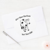 お母さん以外 – お母様のミルクではない ラウンドシール (封筒)