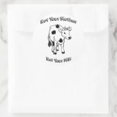 お母さん以外 – お母様のミルクではない ラウンドシール (バッグ)