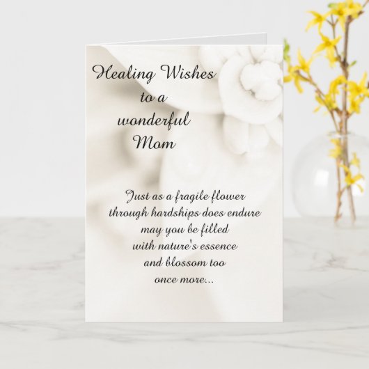 お母さん元気になる カード (黄色い花)