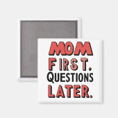 お母さん先。後の質問マグネット マグネット (正面/裏面)