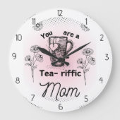 お母さん凄い ラージ壁時計 (正面)