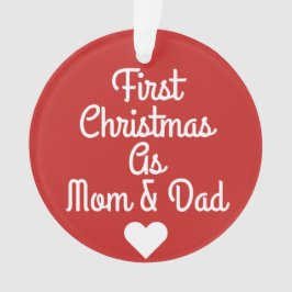 お母さん及びパパのオーナメントとして初めてのクリスマス オーナメント