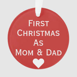 お母さん及びパパのオーナメントとして初めてのクリスマス オーナメント