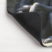 お母さん及びベビー猿 マウスパッド (コーナー)