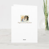 お母さん及び子犬 カード (裏面)