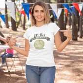 お母さん可愛いお洒落オールスターソフトボールヴィンテージサイン Tシャツ