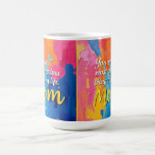 お母さん大切は私の人生で一番だ コーヒーマグカップ (中央)
