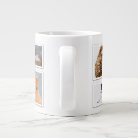 お母さん大好きなのお母さんの日6の写真集 ジャンボコーヒーマグカップ (裏面)