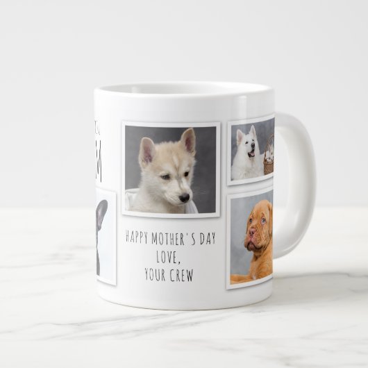お母さん大好きなのお母さんの日6の写真集 ジャンボコーヒーマグカップ (正面右)