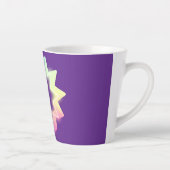 お母さん大好きカラフルネオンスター カフェラテマグ (右)
