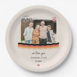 お母さん大好き幸せな日 ペーパープレート