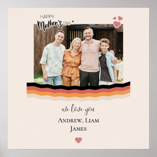 お母さん大好き幸せな日 ポスター (正面)