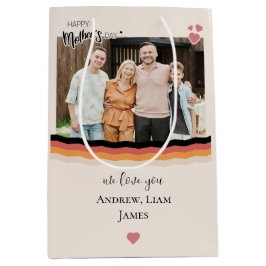 お母さん大好き幸せな日 ミディアムペーパーバッグ