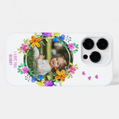 お母さん大好き カラフルな花のフォトギフト モダン Case-Mate iPhoneケース (裏面 (横))