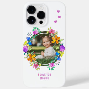 お母さん大好き カラフルな花のフォトモダン Case-Mate iPhone 14 PRO MAXケース