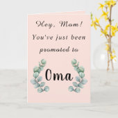 お母さん大間カードに昇格したばかりよ カード (黄色い花)