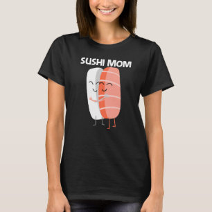 お母さん女性料理食日本のべ物のかわいい寿司 Tシャツ