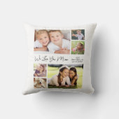 お母さん好きコラージュ クッション (裏面)