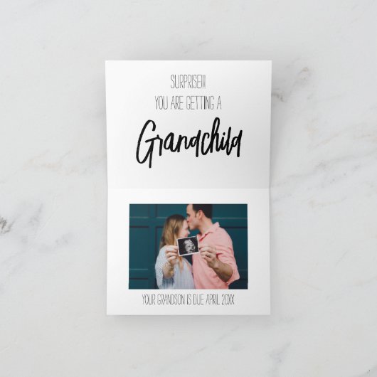 お母さん孫の妊娠おもしろい中 案内状 (内部)