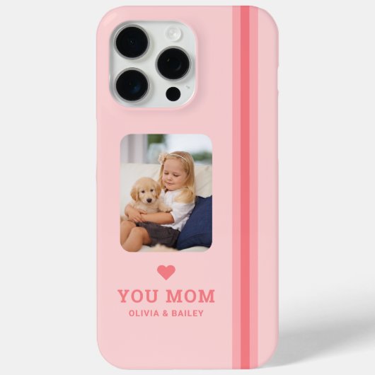 お母さん専用フォト&ネーム入りスマホケース Case-Mate iPhoneケース (裏面)
