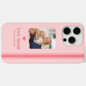 お母さん専用フォト&ネーム入りスマホケース Case-Mate iPhoneケース (裏面 (横))