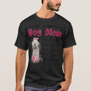 お母さん幸せなお母さん、素敵な犬のお母さん Tシャツ