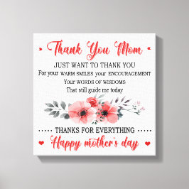お母さん幸せな母の日 キャンバスプリント