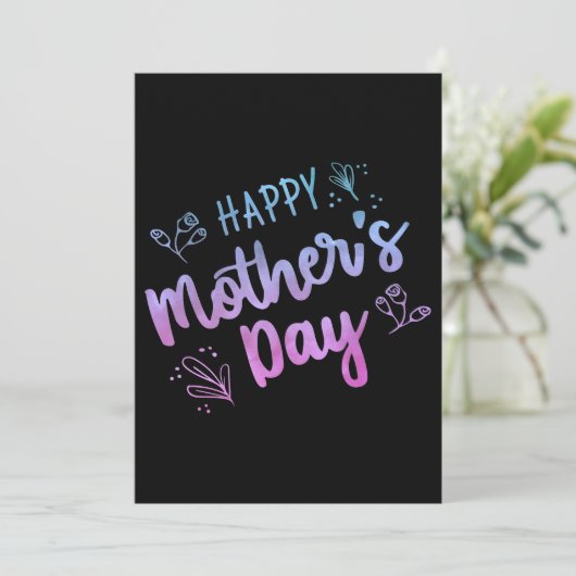 お母さん幸せの日、お母さん幸せの日の贈り物 招待状 (スタンド正面)