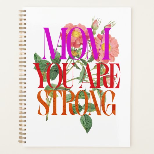 お母さん強い肯定フローラ プランナー手帳 (正面)