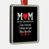 お母さん愛してる メタルオーナメント (右)