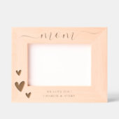 お母さん愛するハートと名前 レーザー彫刻フレーム (正面)