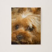 お母さん愛haley犬のヨークシャーテリアテリアを待って下さい ジグソーパズル (縦)