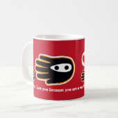 お母さん戦士です コーヒーマグカップ (正面左)