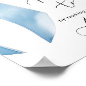 お母さん救済がエンベロ忙しープに向かって青い弓 ポスター (角)