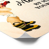 お母さん救済が自分でベビー消防士の名づけ ポスター (角)