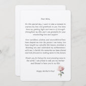 お母さん文字おめでとう母の日 サンキューカード (正面/裏面)