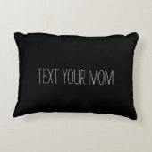 お母さん文字お母さんドミーム枕に電話して アクセントクッション (裏面)