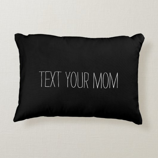 お母さん文字お母さんドミーム枕に電話して アクセントクッション (裏面)