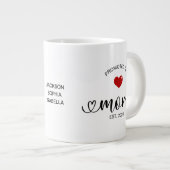 お母さん昇進おめでとう ジャンボコーヒーマグカップ (正面右)
