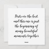 お母さん最初の母の日花写真グリーティング シーズンカード (裏面)