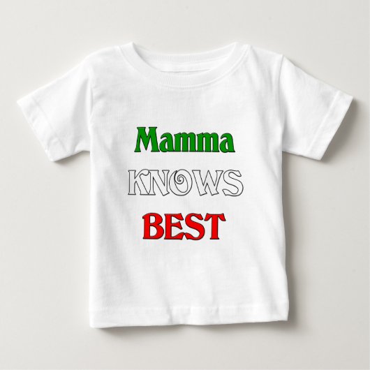 お母さん最高のが ベビーTシャツ (正面)