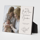 お母さん最高のだけがおばあちゃんの写真に昇進 フォトプラーク (側面)