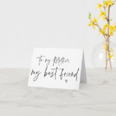 お母さん最高のに花嫁の母 カード (黄色い花)