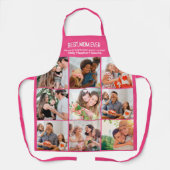 お母さん最高のの贈り物Ever Family Photo Collage エプロン (正面)