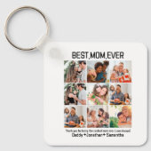 お母さん最高のの贈り物Ever Family Photo Collage キーホルダー (正面)